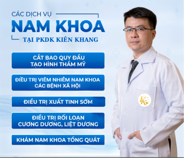các dịch vụ khám nam khoa tại kiên khang