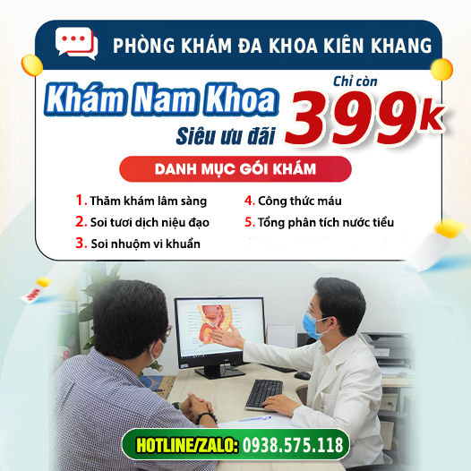 ưu đãi gói khám nam khoa
