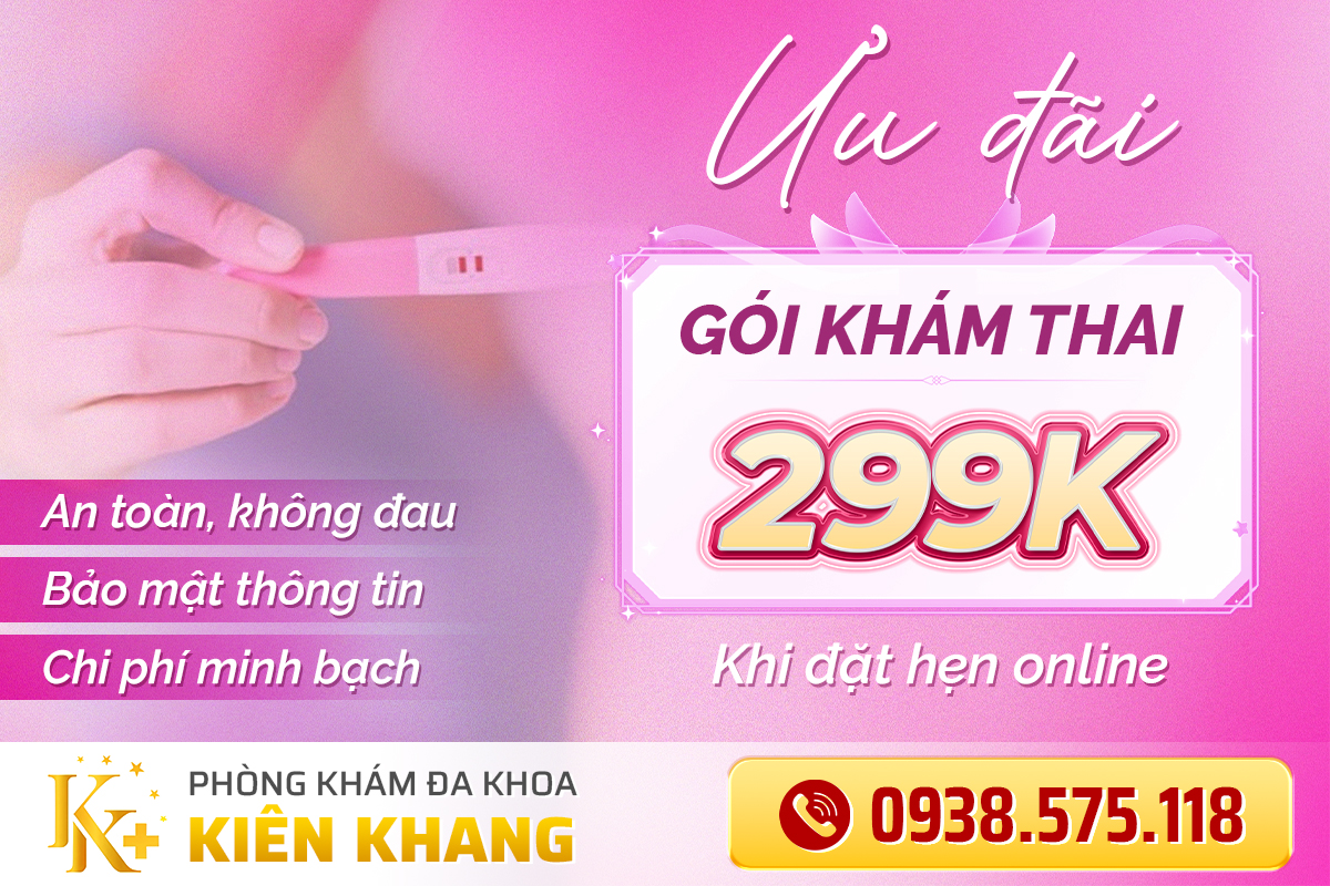 ưu đãi gói khám thai sớm 299k