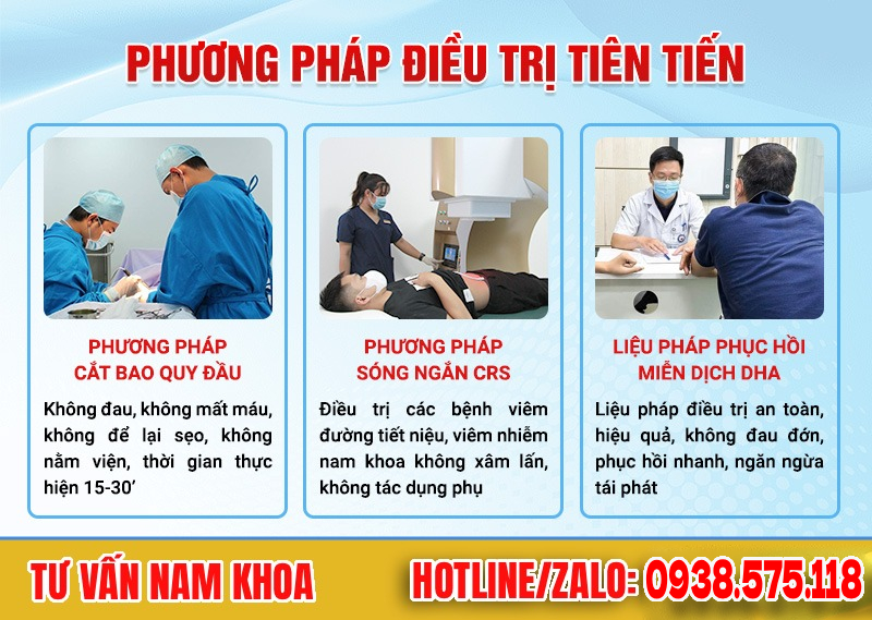 phương pháp điều trị bệnh lý nam khoa